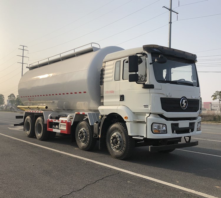 国六陕汽 轻量化小四桥干混砂浆运输车